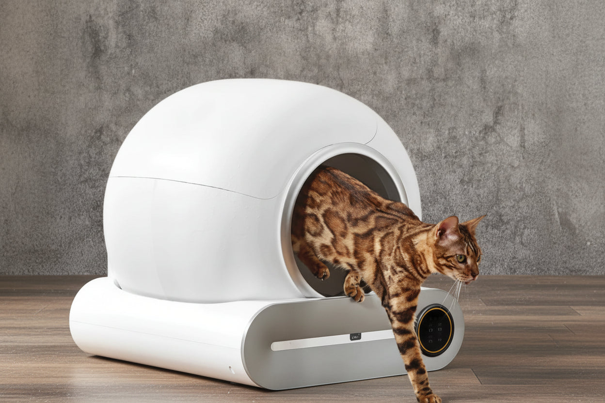 Chytrá automatická toaleta pro kočky